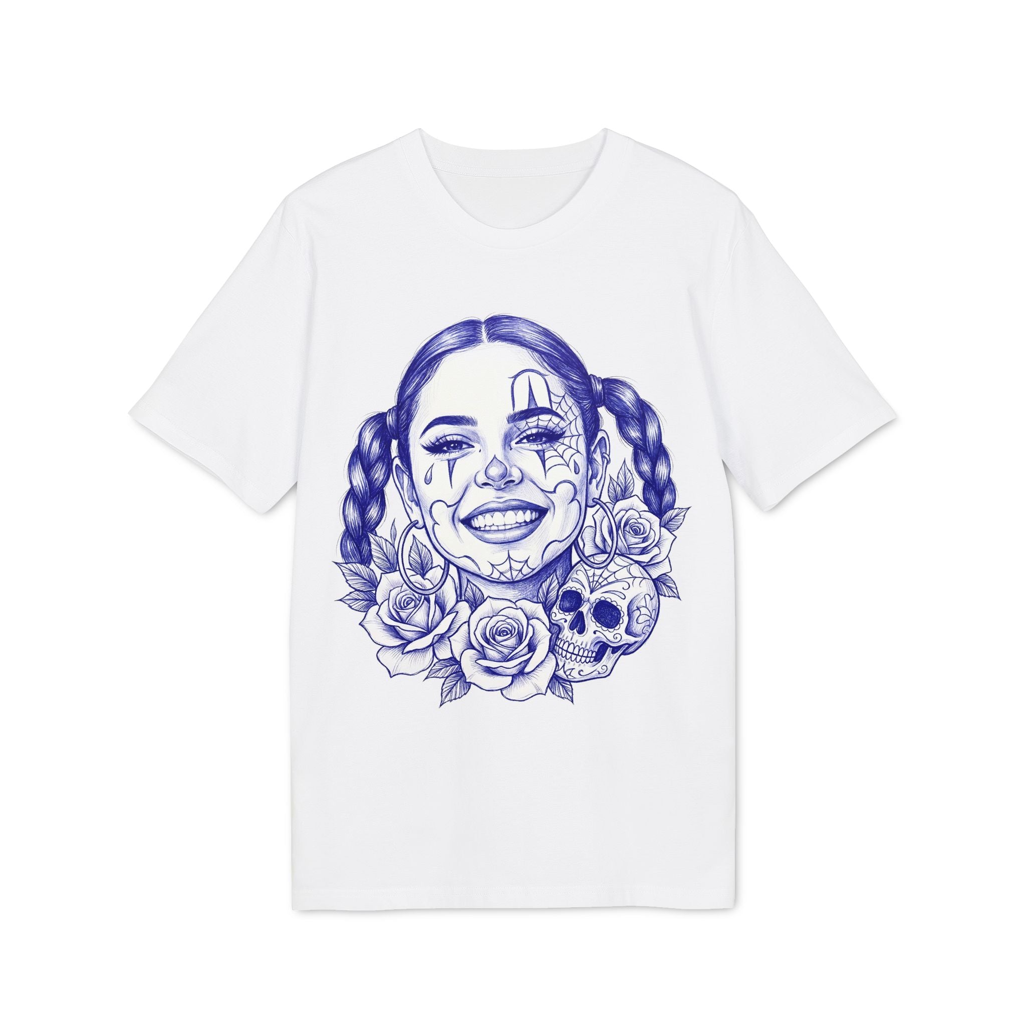Chicano Tattoo Girl Sketch T-Shirt