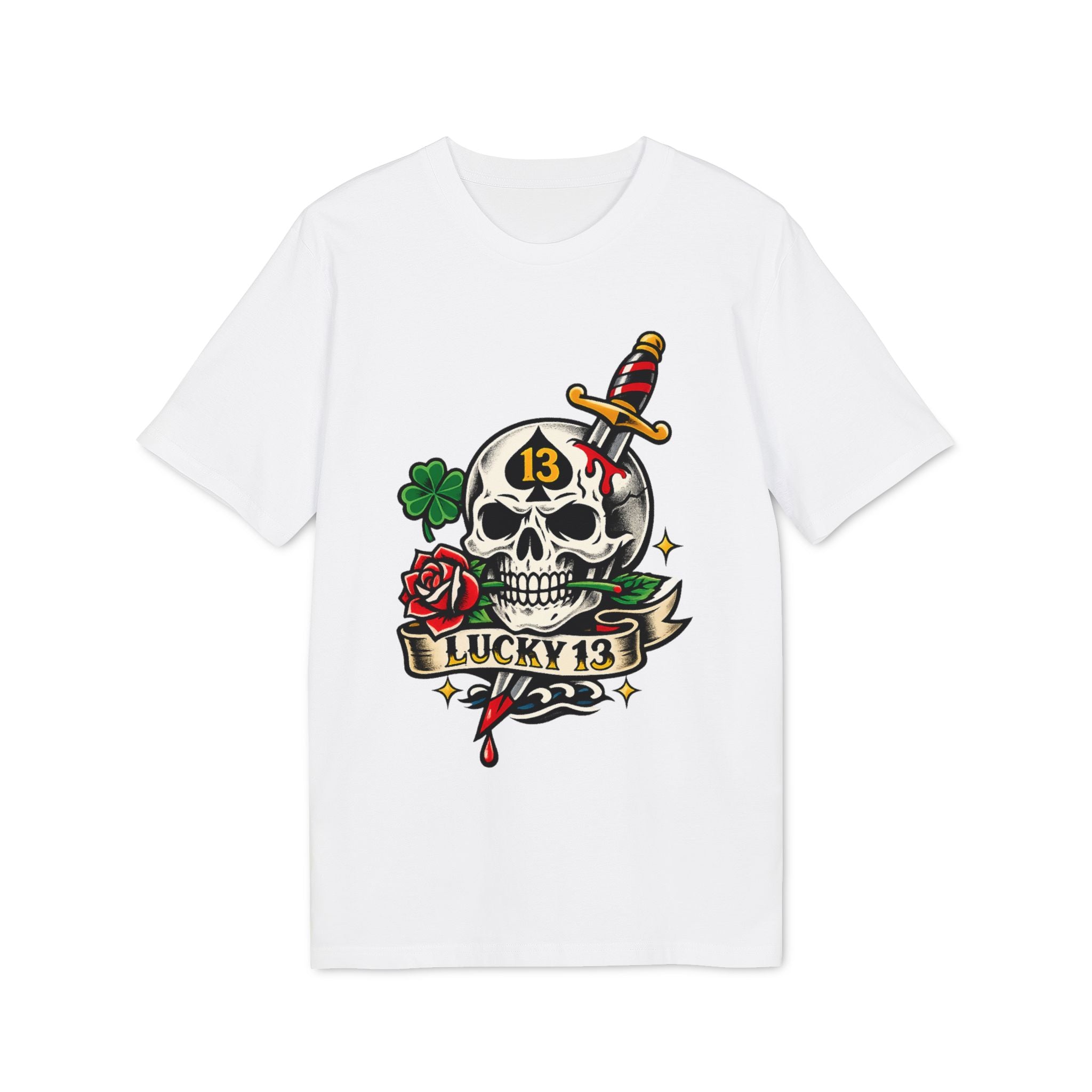 Luck 13 Skull - T-shirt