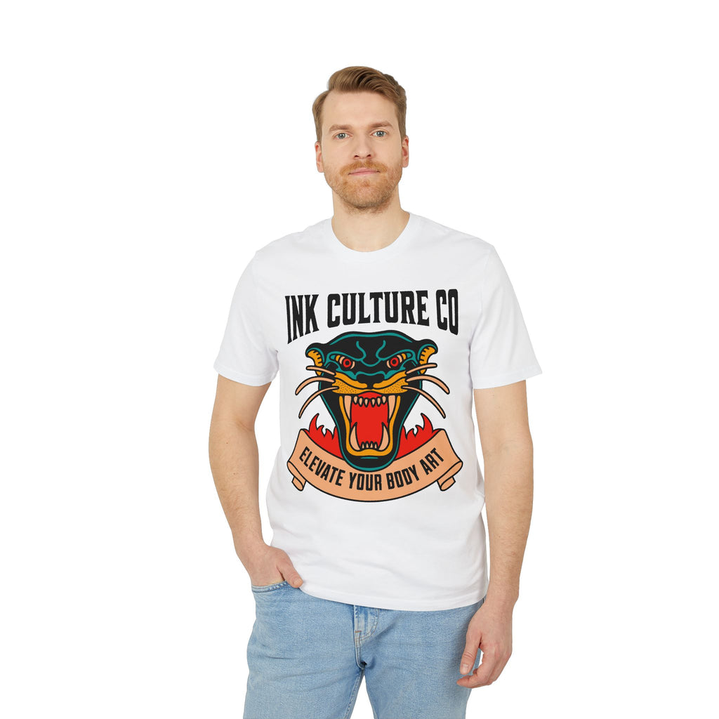 Ink Culture Co Tattoo Panther T-Shirt — "Elevate Your Body Art" Graphic Tee