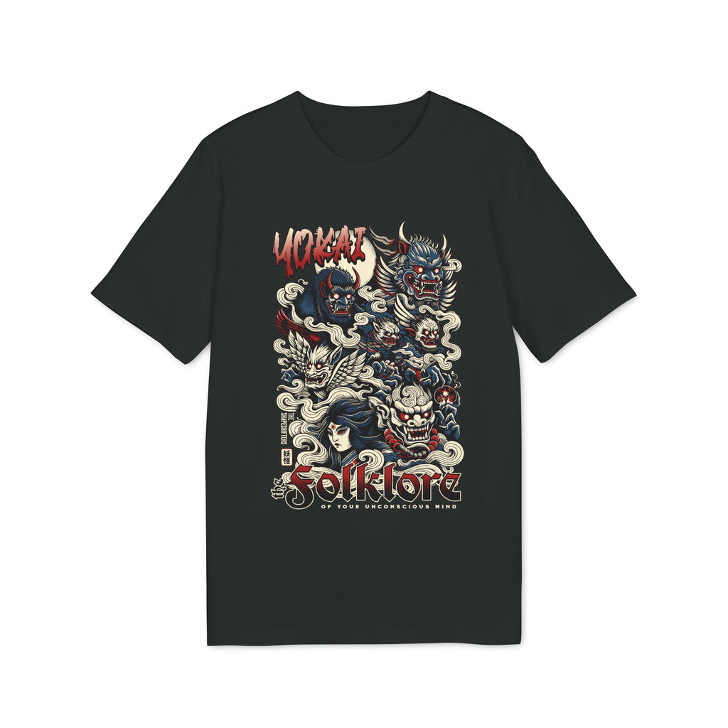 Folklore Demon Masks T-Shirt — Japanese Yokai Inspired Graphic Tee