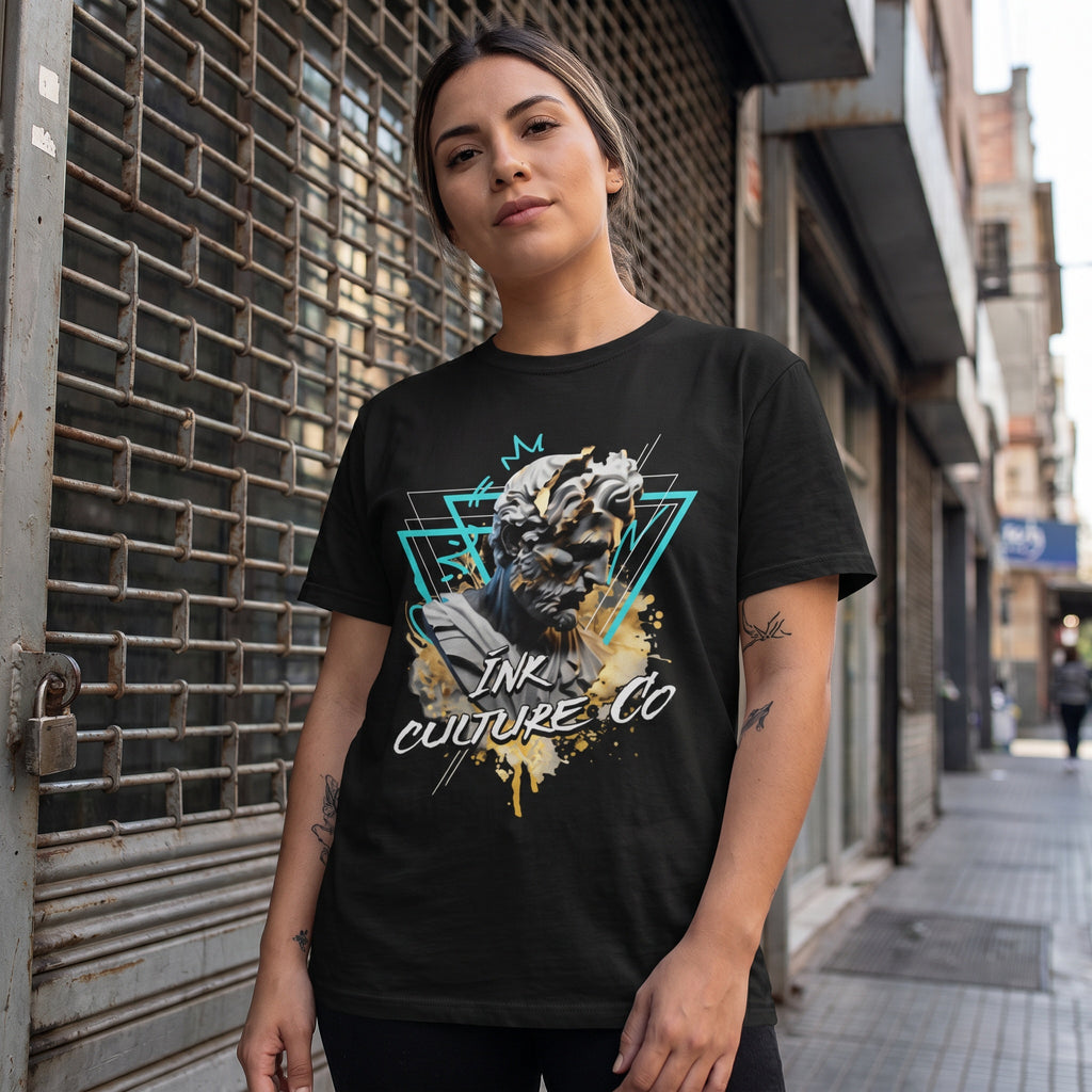 Ink Culture Co. Roman Bust Graphic T-Shirt — Vintage Statue Streetwear