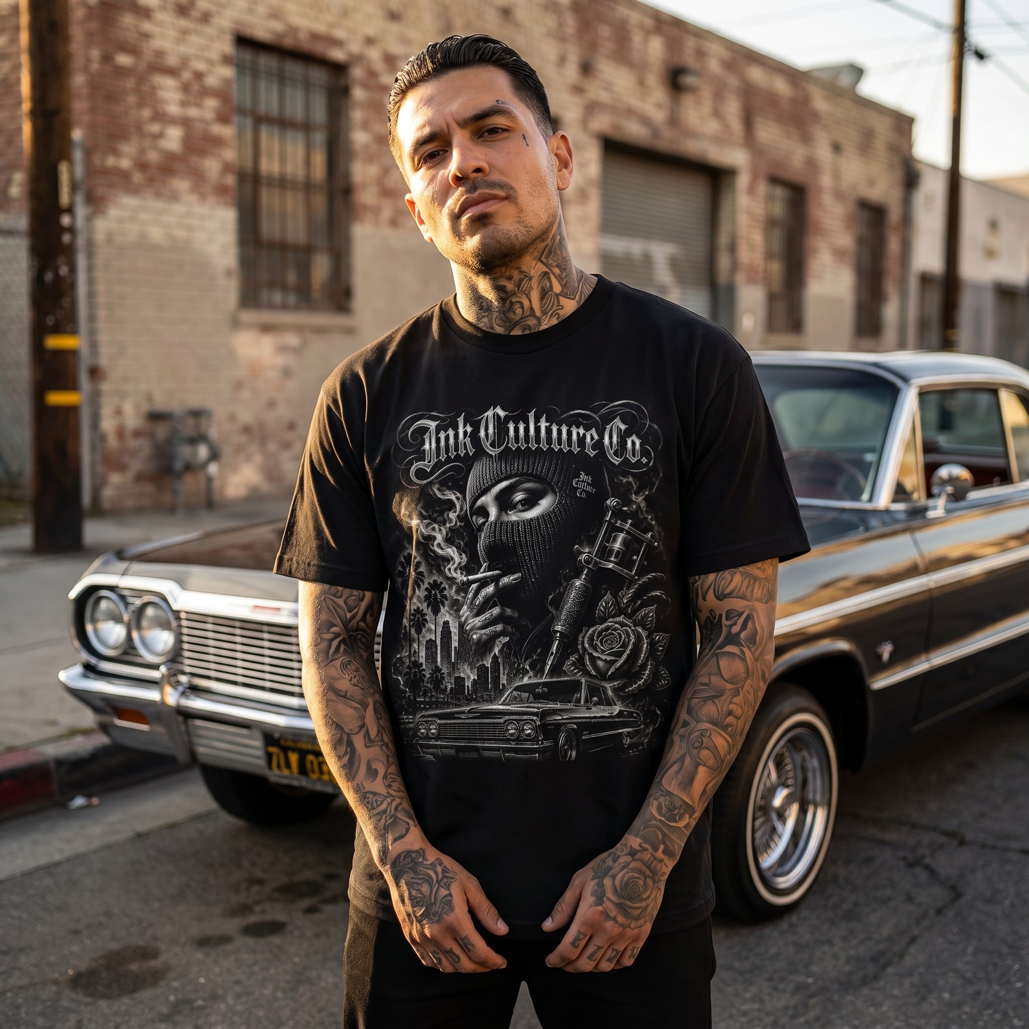 Chicano Tattoo Streetwear T-Shirt — Ink-Inspired Creator Tee